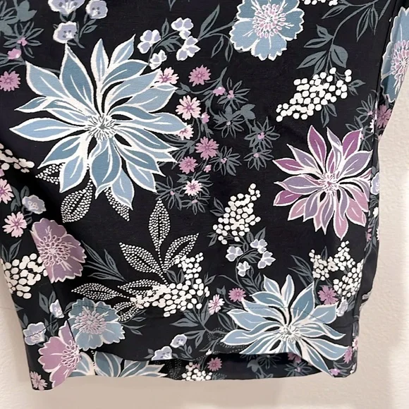 LOFT Floral Wide Leg Ankle Pull- On Pants, Size M, NWOT - Picture 8 of 15